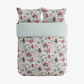 Summer Peony Duvet Set Vineyard Rose