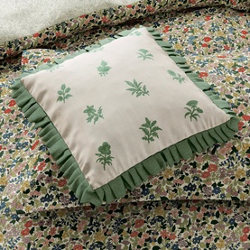 Verdant Bouquet Cushion Green