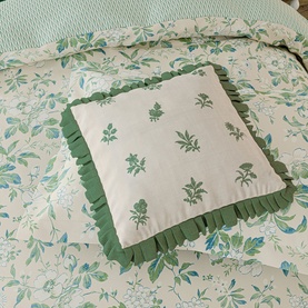 Verdant Bouquet Cushion Green