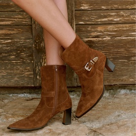Blair Suede Heeled Boots