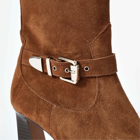 Blair Suede Heeled Boots
