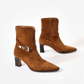 Blair Suede Heeled Boots