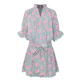Floral Mini Shirt Dress