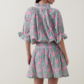 Floral Mini Shirt Dress