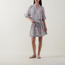 Floral Mini Shirt Dress
