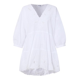 Embroidered Mini Dress