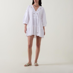 Embroidered Mini Dress