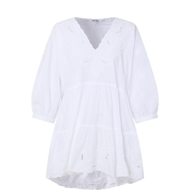 Embroidered Mini Dress