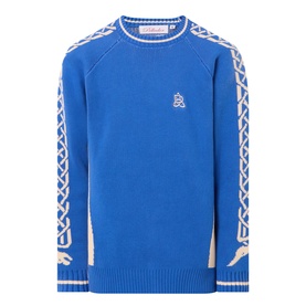 Knot Sleeve Logo Sweater