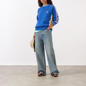 Knot Sleeve Logo Sweater