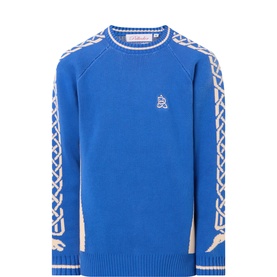 Knot Sleeve Logo Sweater