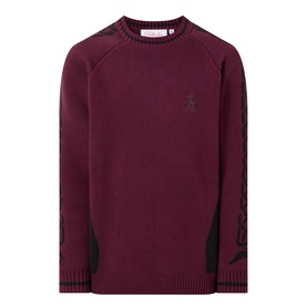 Knot Sleeve Logo Sweater
