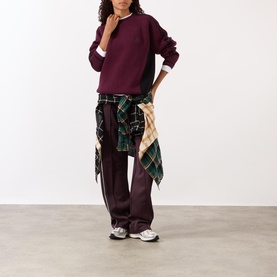 Knot Sleeve Logo Sweater