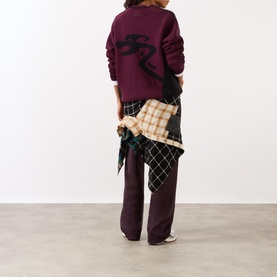Knot Sleeve Logo Sweater