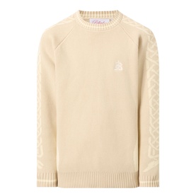 Knot Sleeve Logo Sweater