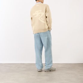 Knot Sleeve Logo Sweater