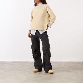 Knot Sleeve Logo Sweater