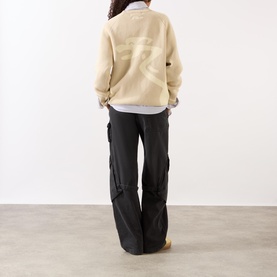 Knot Sleeve Logo Sweater