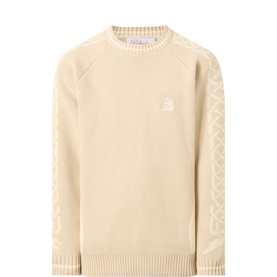 Knot Sleeve Logo Sweater