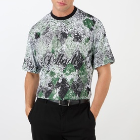 Logo Distressed Argyle T-Shirt