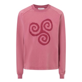 Triskele Applique Long-Sleeved T-Shirt