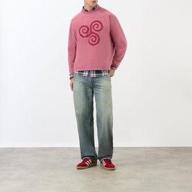 Triskele Applique Long-Sleeved T-Shirt