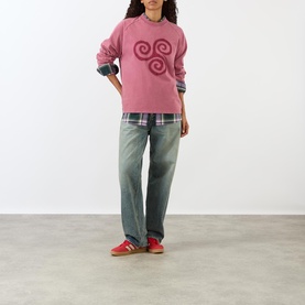 Triskele Applique Long-Sleeved T-Shirt