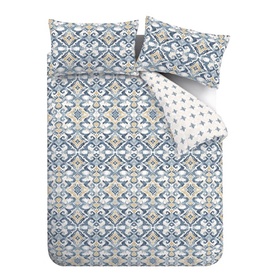 Inara Ikat Indigo Duvet Set Blue