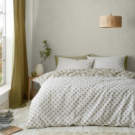Tangier Floral Duvet Set Olive