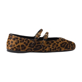 Leopard Leather Ballet Flats
