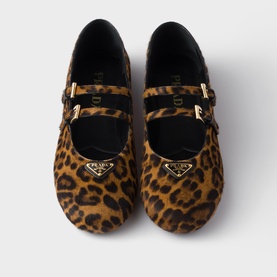 Leopard Leather Ballet Flats