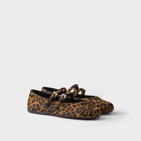 Leopard Leather Ballet Flats