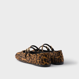 Leopard Leather Ballet Flats