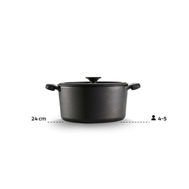 Pre-Seasoned Cast Iron Casserole 24cm