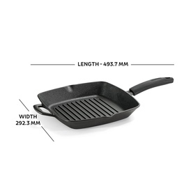 Pre-Seasoned Cast Iron Griddle Pan 27cm