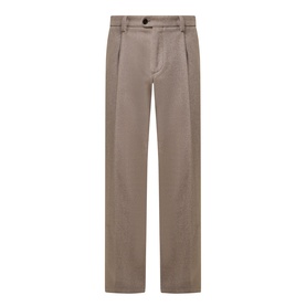 Herringbone Loose Formal Trousers