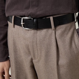 Herringbone Loose Formal Trousers
