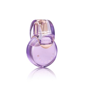BVLGARI Omnia Amethyste Eau de Toilette 50ml, round lilac glass bottle with rose gold cap and embossed detailing