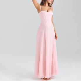 Esme Lurex Chiffon Dress