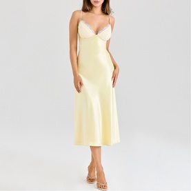 Felicity Satin Bias Cut Dress