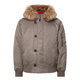 Brako Faux Fur Bomber Jacket