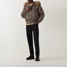 Brako Faux Fur Bomber Jacket