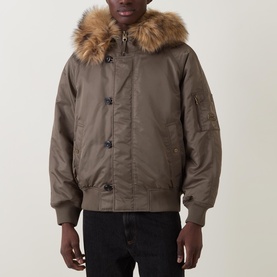 Brako Faux Fur Bomber Jacket