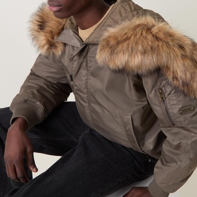 Brako Faux Fur Bomber Jacket