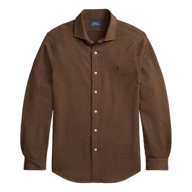 Houndstooth Polo Player Logo Shirt