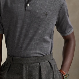 Polo Player Logo Check Polo Shirt