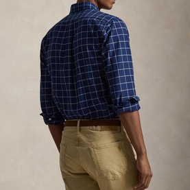 Checked Pony Logo Oxford Shirt