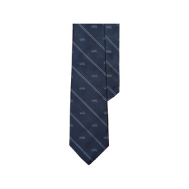 Striped Repp Club Silk Tie