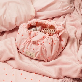 Parachute Drawstring Flat Lay Makeup Bag