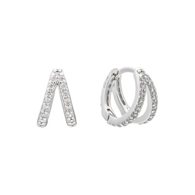 Mosaic Huggie Earrings